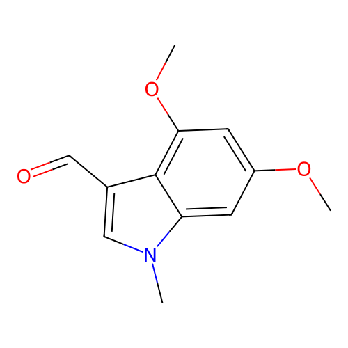 4,6-Dimethoxy-1-methyl-1H-indole-3-carbaldehyde structure