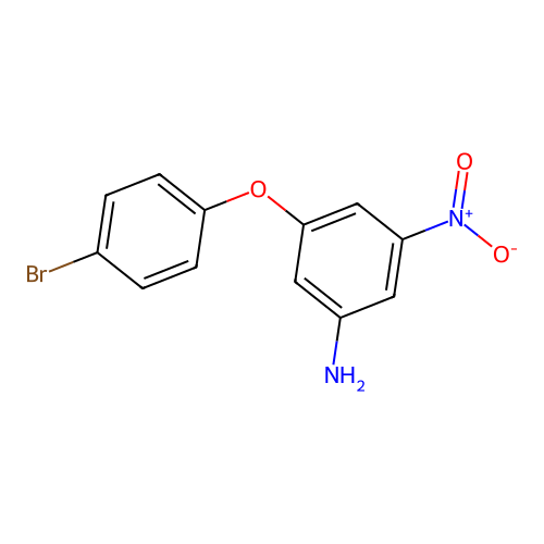 3-(4-Bromophenoxy)-5-nitroaniline structure