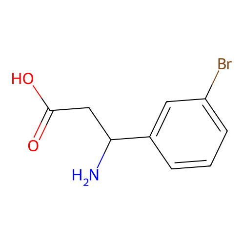 3-Amino-3-(3-bromophenyl)propanoic acid structure
