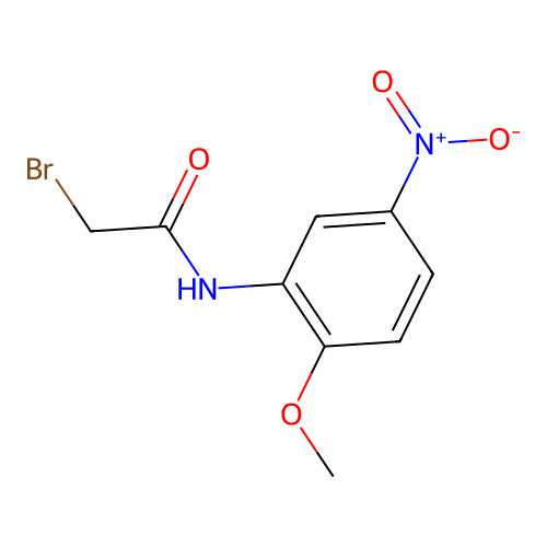 2-bromo-N-(2-methoxy-5-nitrophenyl)acetamide structure