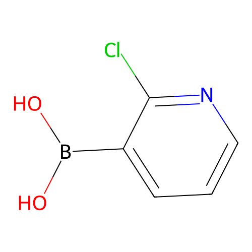 (2-Chloropyridin-3-yl)boronic acid structure
