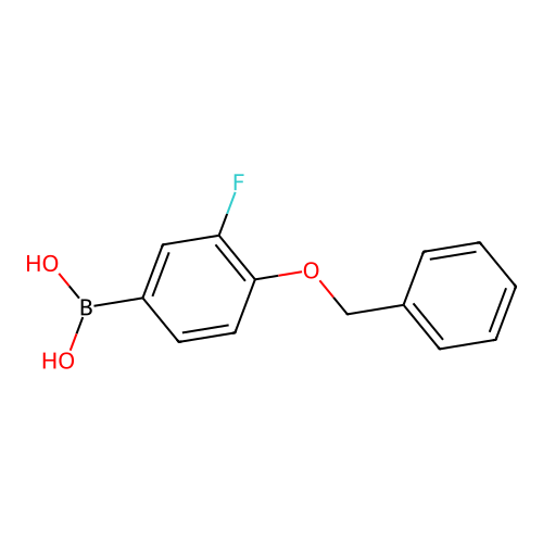 4-Benzyloxy-3-fluorophenylboronic Acid structure