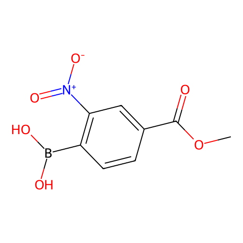 4-Methoxycarbonyl-2-nitrophenylboronic acid structure