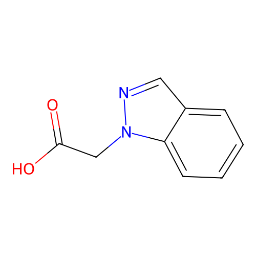 1H-Indazol-1-ylacetic acid structure
