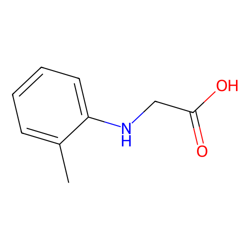 [(2-Methylphenyl)amino]acetic acid structure