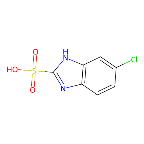 5-chloro-1H-benzimidazole-2-sulfonic acid structure