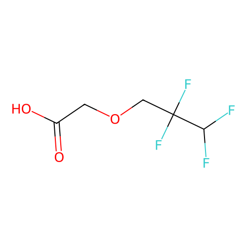 (2,2,3,3-Tetrafluoropropoxy)acetic acid structure