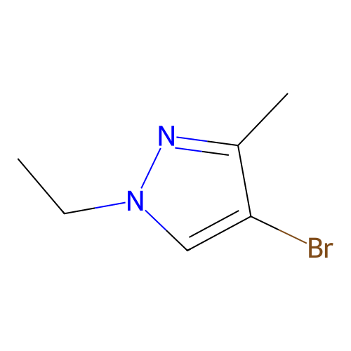 4-bromo-1-ethyl-3-methyl-1H-pyrazole structure
