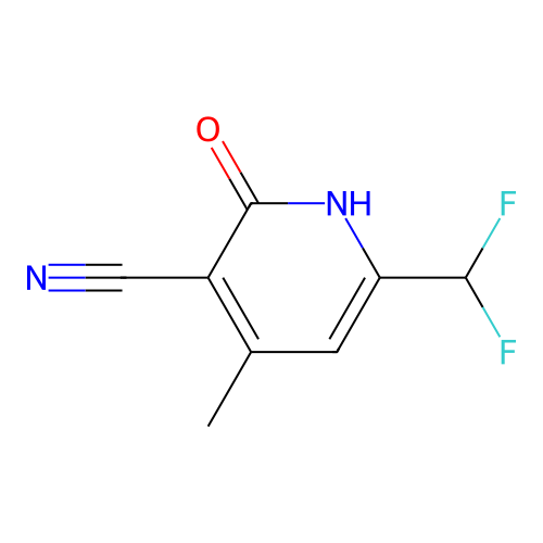 6-(Difluoromethyl)-2-hydroxy-4-methylnicotinonitrile structure