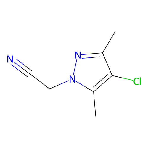 (4-Chloro-3,5-dimethyl-1H-pyrazol-1-yl)-acetonitrile structure