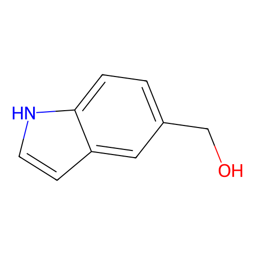 (1H-indol-5-yl)methanol structure