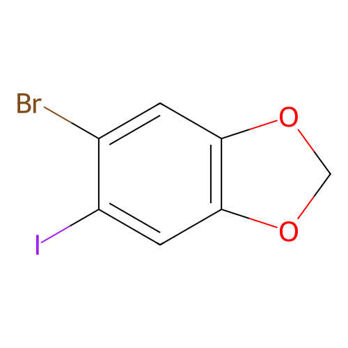 5-Bromo-6-iodobenzo[d][1,3]dioxole structure