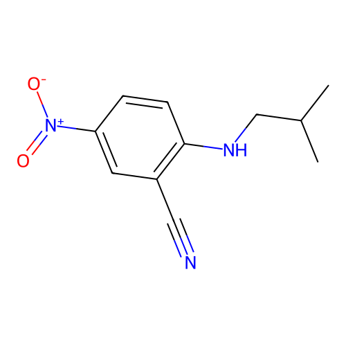 2-(Isobutylamino)-5-nitrobenzonitrile structure