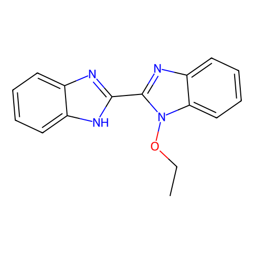 1-ethoxy-1H,1'H-2,2'-bibenzimidazole structure