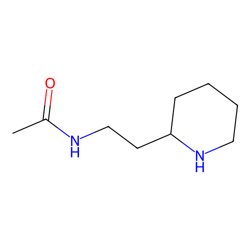 N-(2-piperidin-2-ylethyl)acetamide structure
