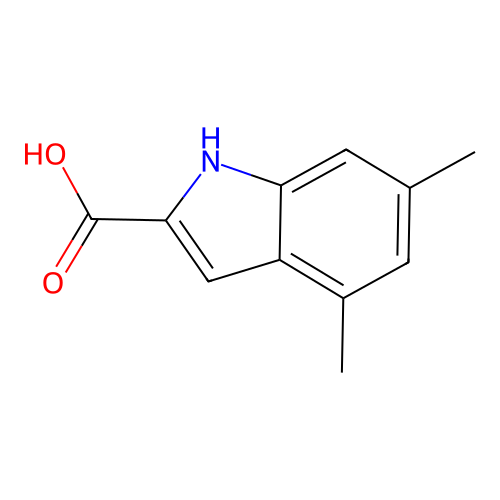 4,6-dimethyl-1H-indole-2-carboxylic Acid structure