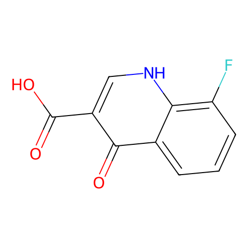 8-Fluoro-4-hydroxyquinoline-3-carboxylic acid structure