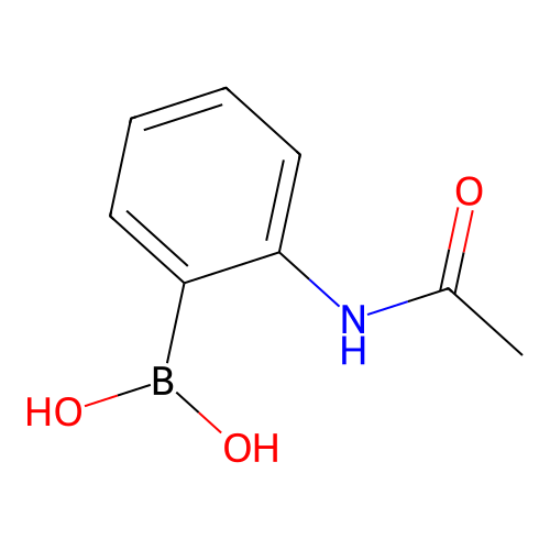 2-Acetamidophenylboronic acid structure