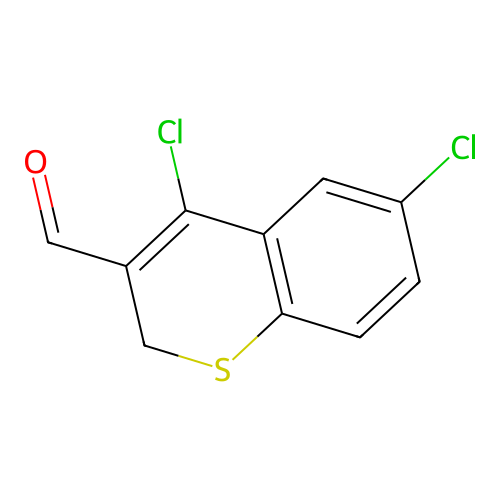 4,6-dichloro-2H-thiochromene-3-carbaldehyde structure