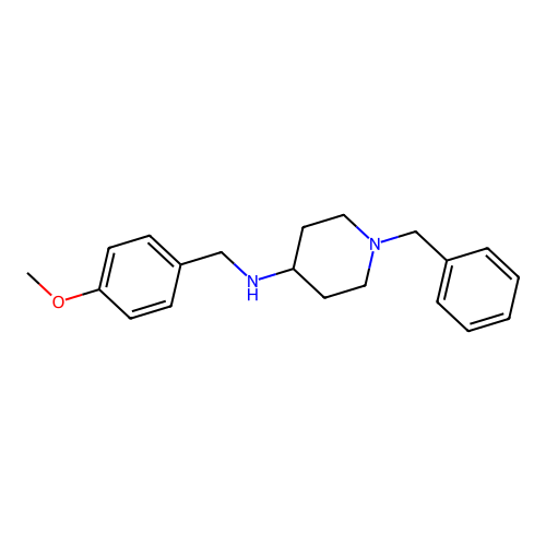 1-benzyl-N-(4-methoxybenzyl)piperidin-4-amine structure