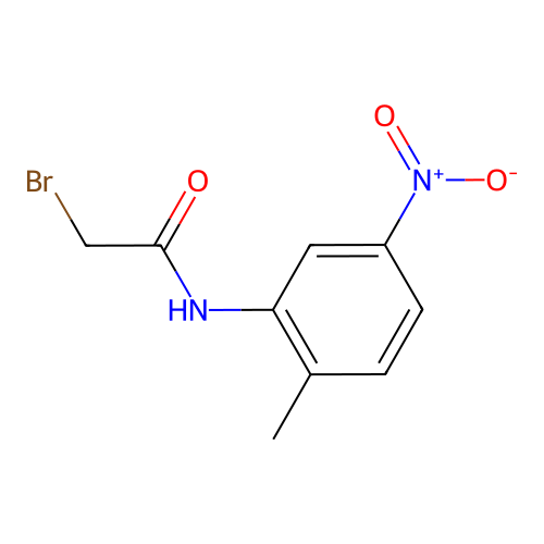 2-bromo-N-(2-methyl-5-nitrophenyl)acetamide structure