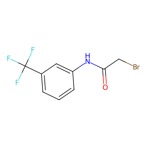 2-bromo-N-[3-(trifluoromethyl)phenyl]acetamide structure