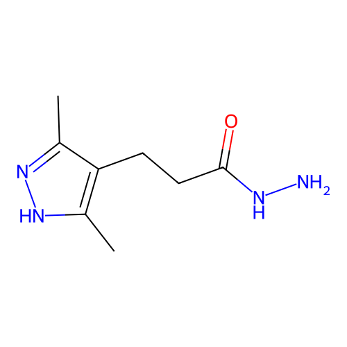 3-(3,5-dimethyl-1H-pyrazol-4-yl)propanohydrazide structure