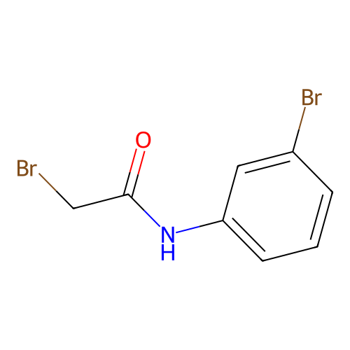 2-bromo-N-(3-bromophenyl)acetamide structure