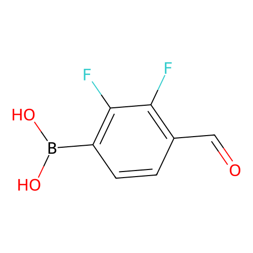 2,3-Difluoro-4-formylphenylboronic acid structure