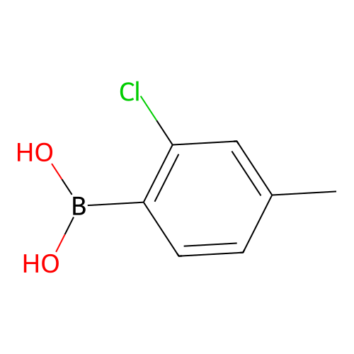 (2-Chloro-4-methylphenyl)boronic acid structure