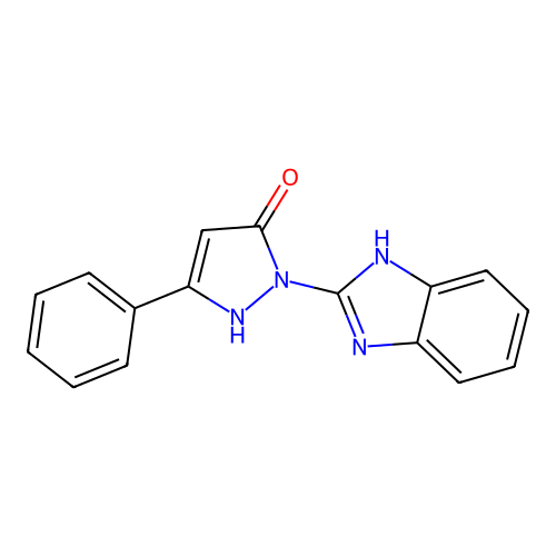 1-(1H-benzimidazol-2-yl)-3-phenyl-1H-pyrazol-5-ol structure