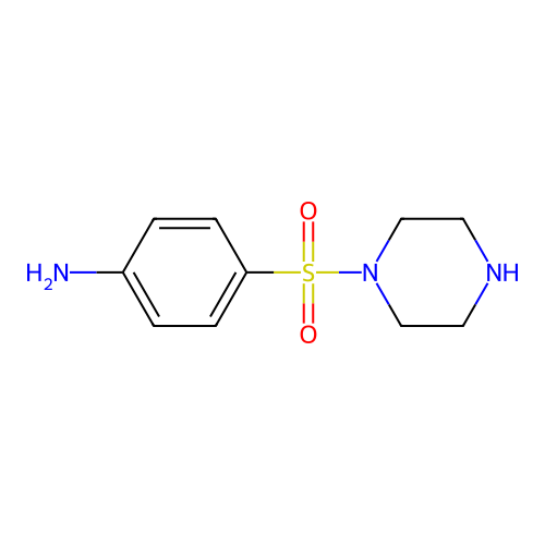 4-(Piperazin-1-ylsulfonyl)aniline structure