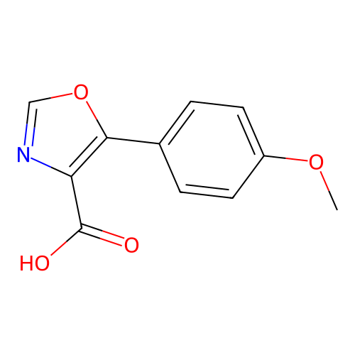 5-(4-Methoxyphenyl)-1,3-oxazole-4-carboxylic acid structure