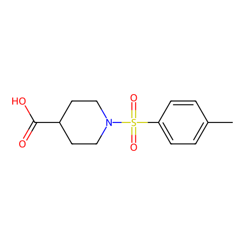 1-((4-Methylphenyl)sulfonyl)-4-piperidinecarboxylic acid structure