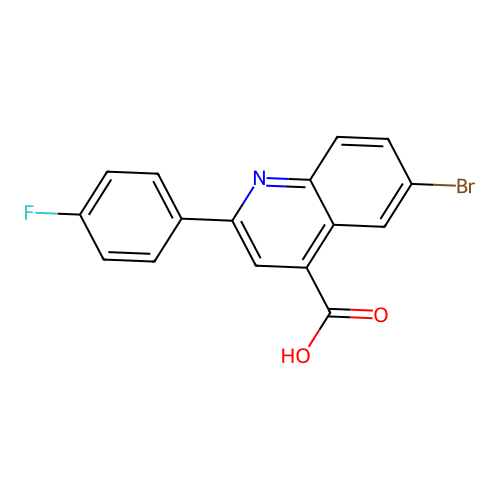 6-Bromo-2-(4-fluorophenyl)quinoline-4-carboxylic acid structure