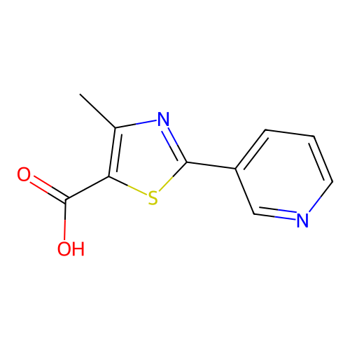 4-Methyl-2-(pyridin-3-yl)-1,3-thiazole-5-carboxylic acid structure