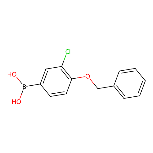 4-Benzyloxy-3-chlorophenylboronic acid structure