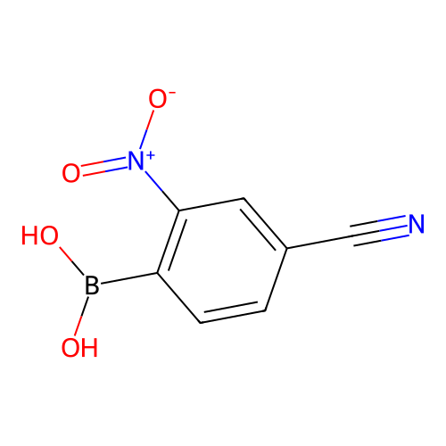 4-Cyano-2-nitrophenylboronic acid structure