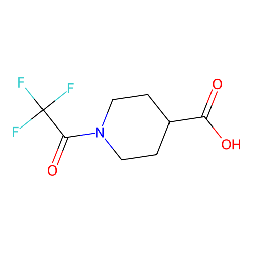 1-(2,2,2-Trifluoroacetyl)piperidine-4-carboxylic acid structure