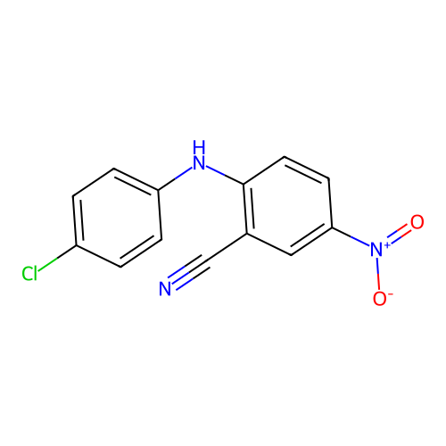 2-[(4-Chlorophenyl)amino]-5-nitrobenzonitrile structure