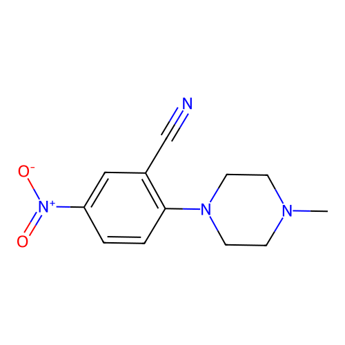 2-(4-Methylpiperazin-1-yl)-5-nitrobenzonitrile structure
