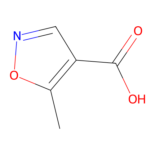 5-Methylisoxazole-4-carboxylic acid structure