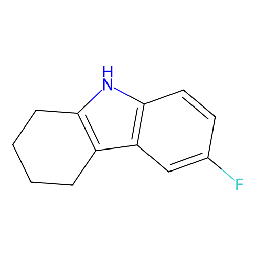 6-fluoro-2,3,4,9-tetrahydro-1H-carbazole structure