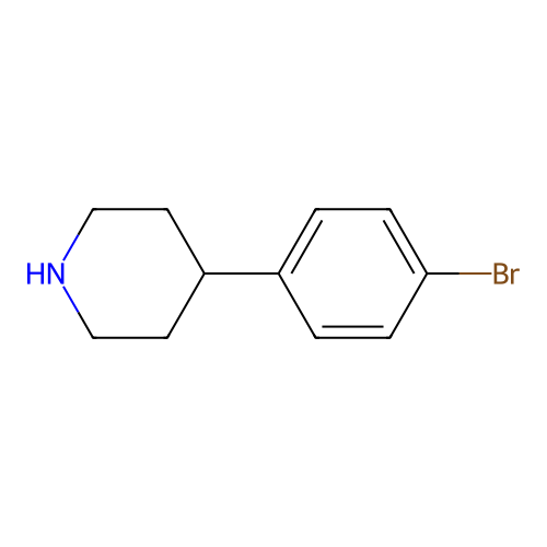 4-(4-Bromophenyl)piperidine structure