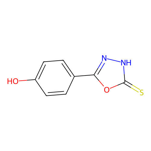 4-(5-Mercapto-1,3,4-oxadiazol-2-yl)phenol structure