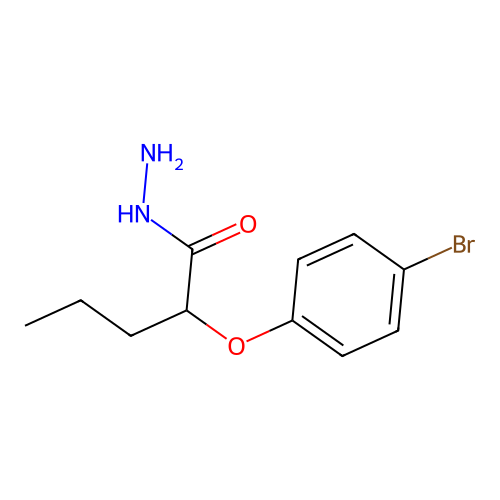 2-(4-Bromophenoxy)pentanohydrazide structure