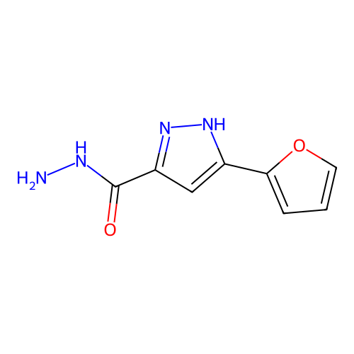 5-(furan-2-yl)-1H-pyrazole-3-carbohydrazide structure