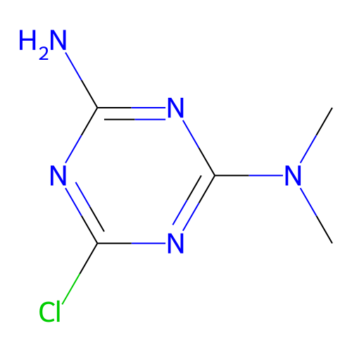 6-氯-N,N-二甲基-1,3,5-三嗪-2,4-二胺 structure