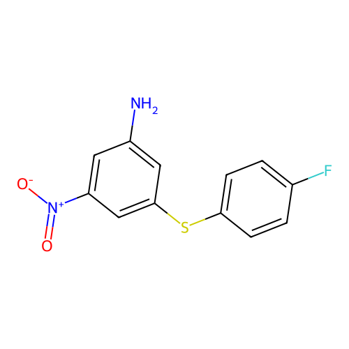 3-[(4-Fluorophenyl)thio]-5-nitroaniline structure