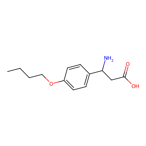 3-Amino-3-(4-butoxyphenyl)propanoic acid structure